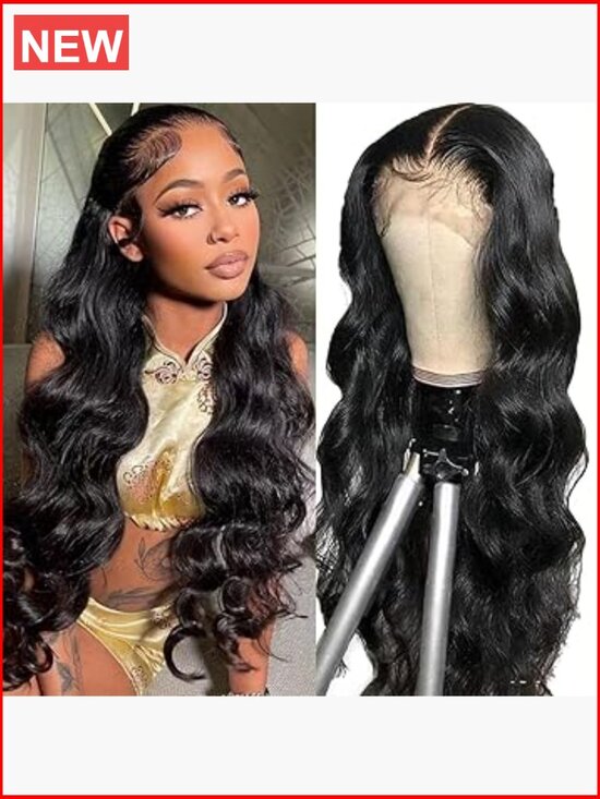 13x4 Body Wave Lace Front Wig Human Hair 180% Density HD Transparent Lace